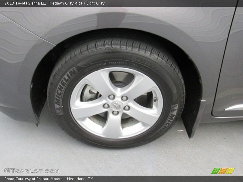 Predawn Gray Mica / Light Gray 2013 Toyota Sienna LE