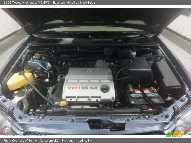 Bluestone Metallic / Ivory Beige 2006 Toyota Highlander V6 4WD