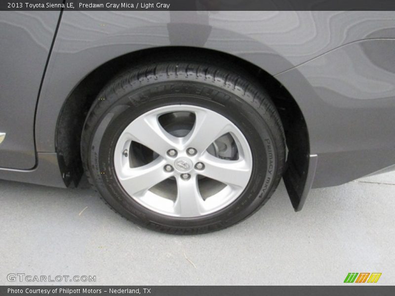Predawn Gray Mica / Light Gray 2013 Toyota Sienna LE