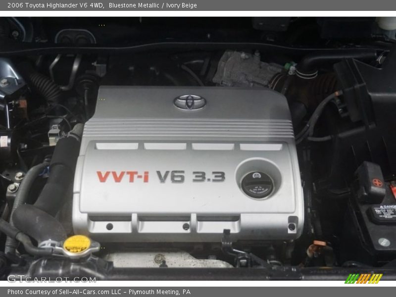 Bluestone Metallic / Ivory Beige 2006 Toyota Highlander V6 4WD
