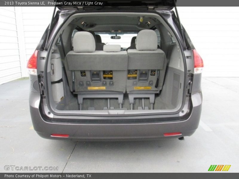 Predawn Gray Mica / Light Gray 2013 Toyota Sienna LE