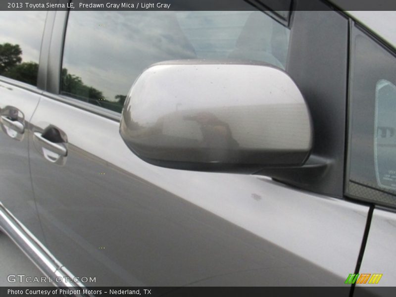 Predawn Gray Mica / Light Gray 2013 Toyota Sienna LE