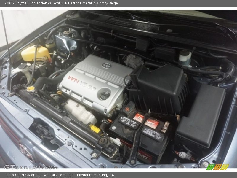 Bluestone Metallic / Ivory Beige 2006 Toyota Highlander V6 4WD
