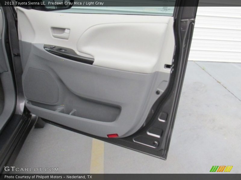 Predawn Gray Mica / Light Gray 2013 Toyota Sienna LE
