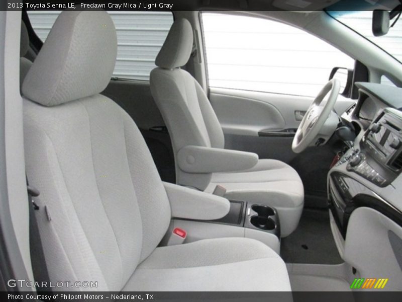 Predawn Gray Mica / Light Gray 2013 Toyota Sienna LE