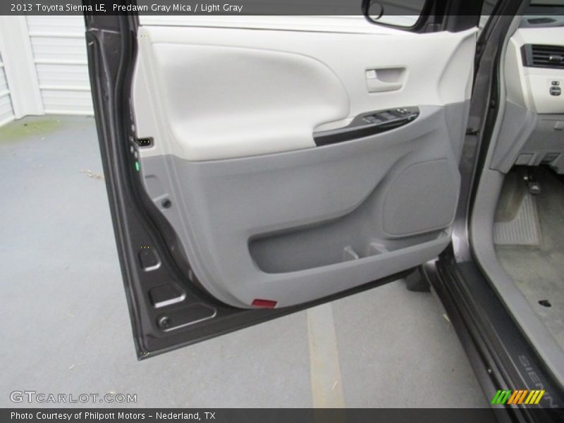 Predawn Gray Mica / Light Gray 2013 Toyota Sienna LE