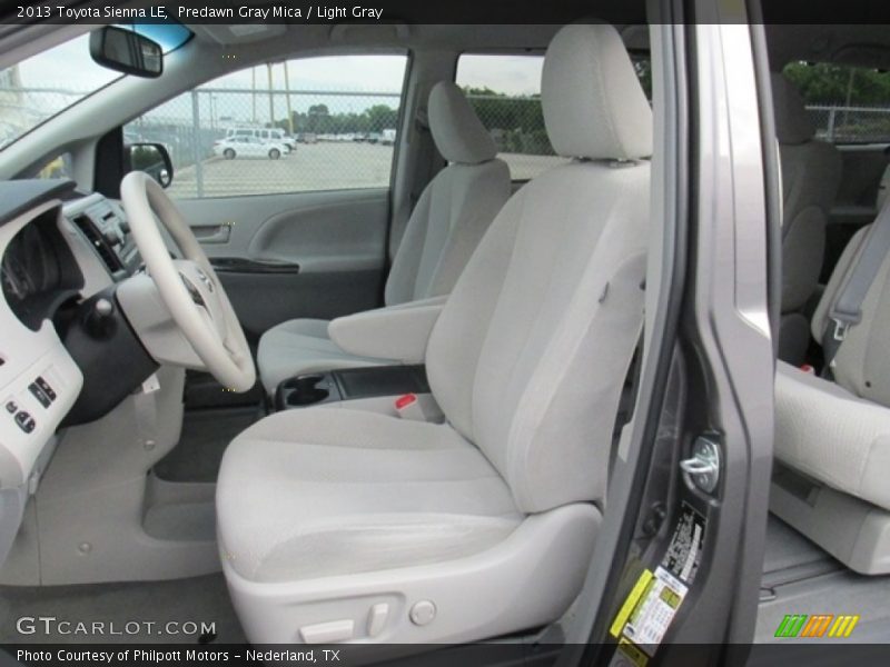 Predawn Gray Mica / Light Gray 2013 Toyota Sienna LE