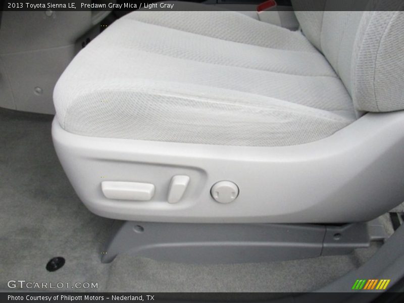 Predawn Gray Mica / Light Gray 2013 Toyota Sienna LE