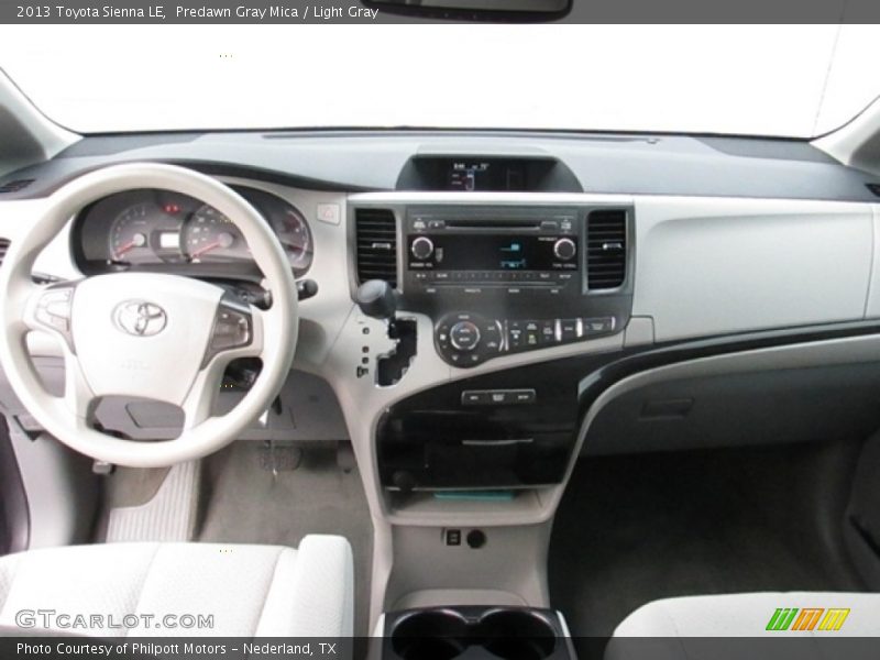 Predawn Gray Mica / Light Gray 2013 Toyota Sienna LE
