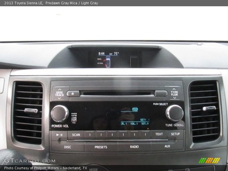 Predawn Gray Mica / Light Gray 2013 Toyota Sienna LE