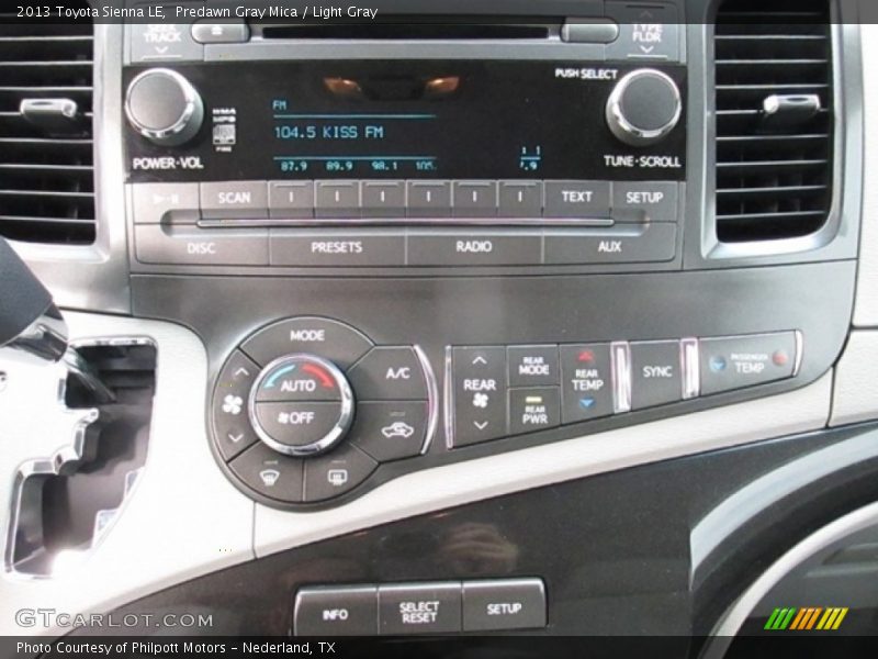 Predawn Gray Mica / Light Gray 2013 Toyota Sienna LE