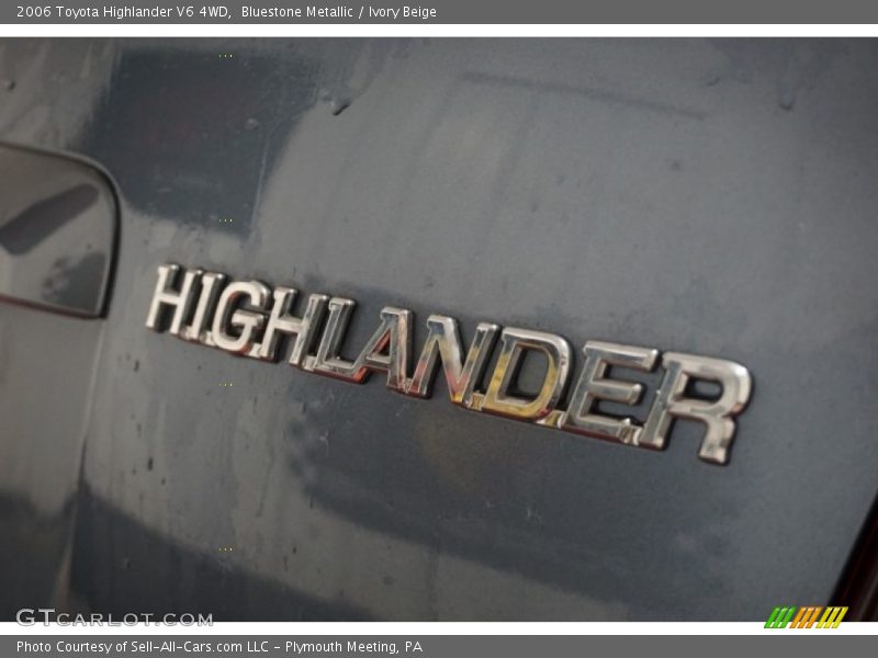 Bluestone Metallic / Ivory Beige 2006 Toyota Highlander V6 4WD