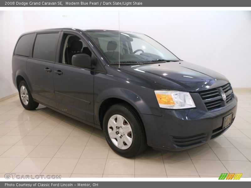 Modern Blue Pearl / Dark Slate/Light Shale 2008 Dodge Grand Caravan SE