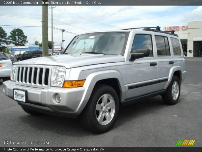 Bright Silver Metallic / Medium Slate Gray 2006 Jeep Commander