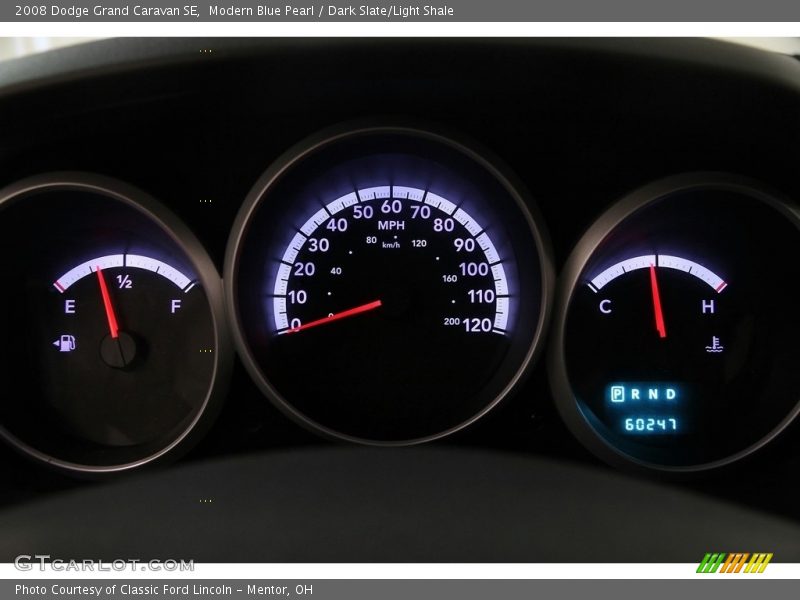 Modern Blue Pearl / Dark Slate/Light Shale 2008 Dodge Grand Caravan SE