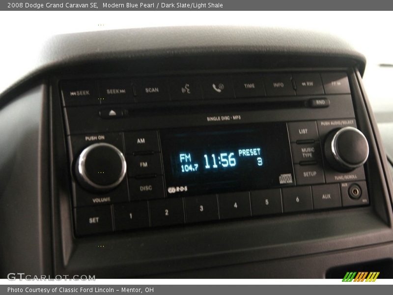 Modern Blue Pearl / Dark Slate/Light Shale 2008 Dodge Grand Caravan SE
