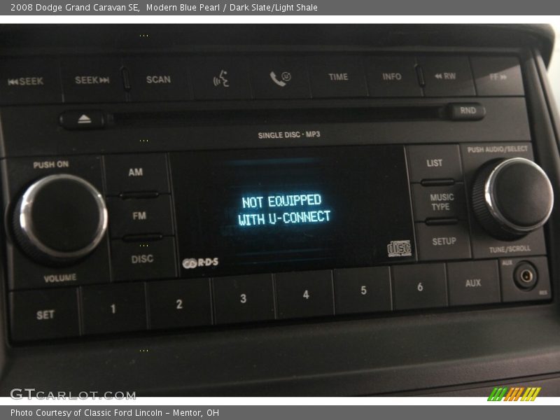 Modern Blue Pearl / Dark Slate/Light Shale 2008 Dodge Grand Caravan SE