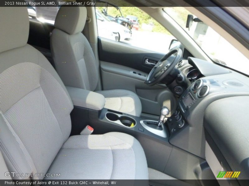 Brilliant Silver / Gray 2013 Nissan Rogue SL AWD