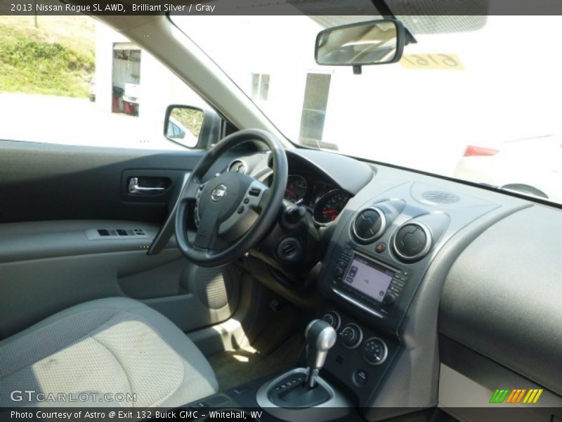 Brilliant Silver / Gray 2013 Nissan Rogue SL AWD