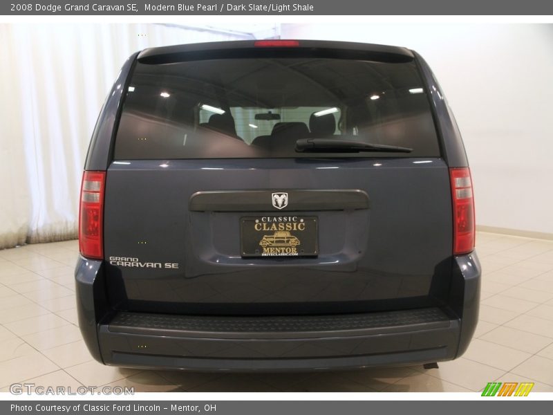 Modern Blue Pearl / Dark Slate/Light Shale 2008 Dodge Grand Caravan SE