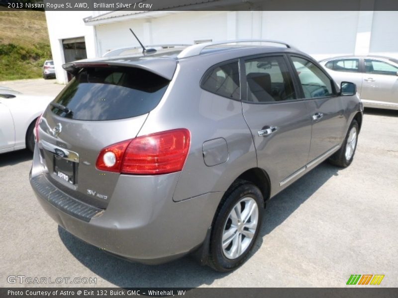 Brilliant Silver / Gray 2013 Nissan Rogue SL AWD