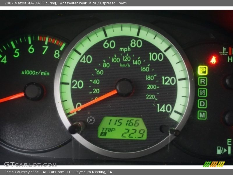 Whitewater Pearl Mica / Espresso Brown 2007 Mazda MAZDA5 Touring