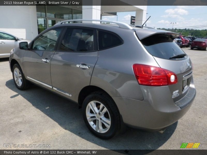 Brilliant Silver / Gray 2013 Nissan Rogue SL AWD