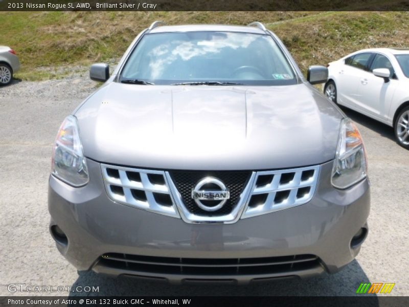 Brilliant Silver / Gray 2013 Nissan Rogue SL AWD