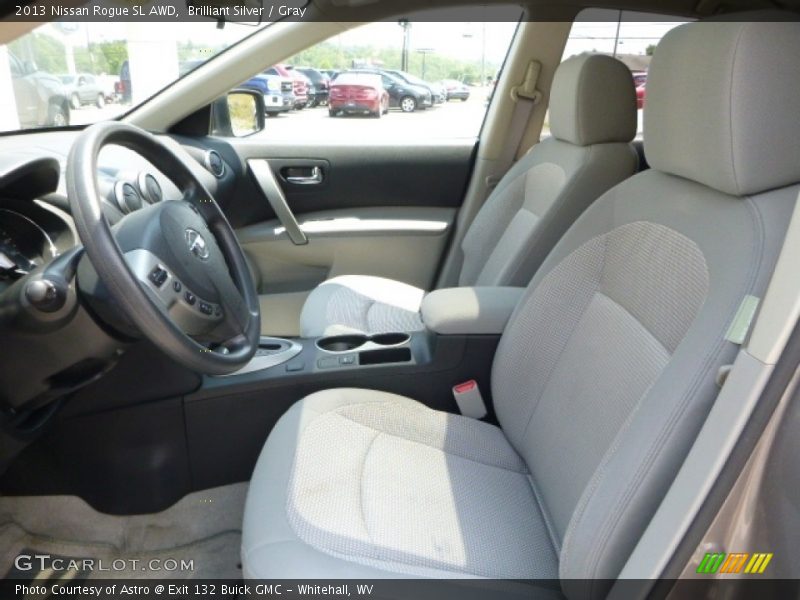Brilliant Silver / Gray 2013 Nissan Rogue SL AWD