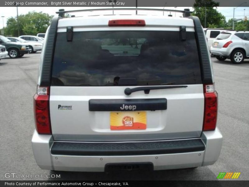 Bright Silver Metallic / Medium Slate Gray 2006 Jeep Commander
