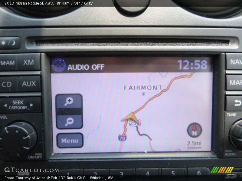 Brilliant Silver / Gray 2013 Nissan Rogue SL AWD