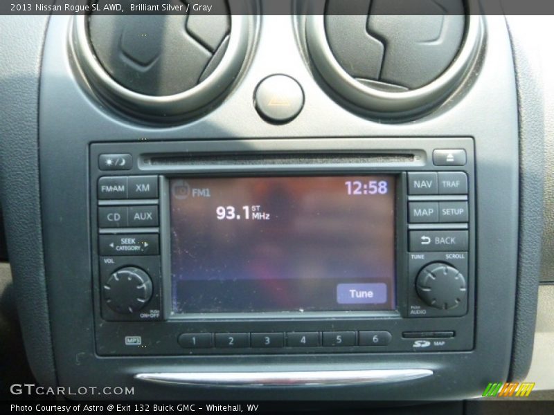 Brilliant Silver / Gray 2013 Nissan Rogue SL AWD