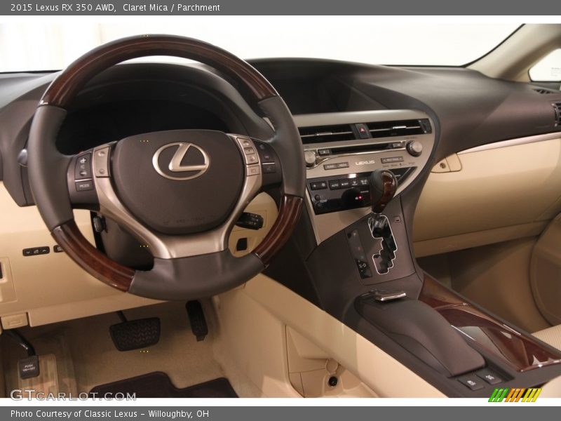 Dashboard of 2015 RX 350 AWD
