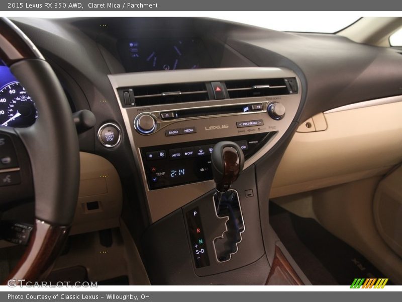 Controls of 2015 RX 350 AWD