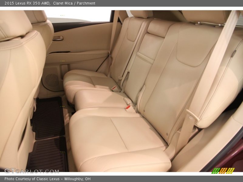 Rear Seat of 2015 RX 350 AWD