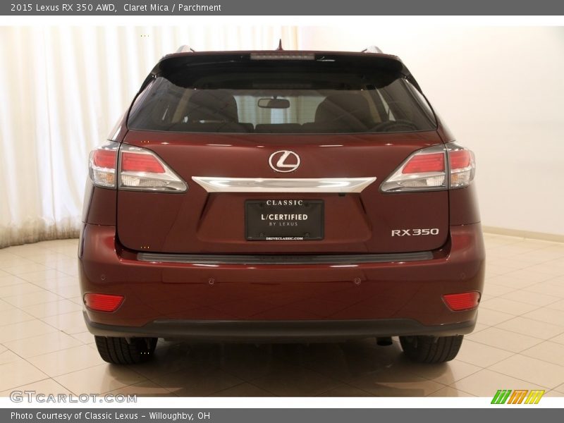 Claret Mica / Parchment 2015 Lexus RX 350 AWD