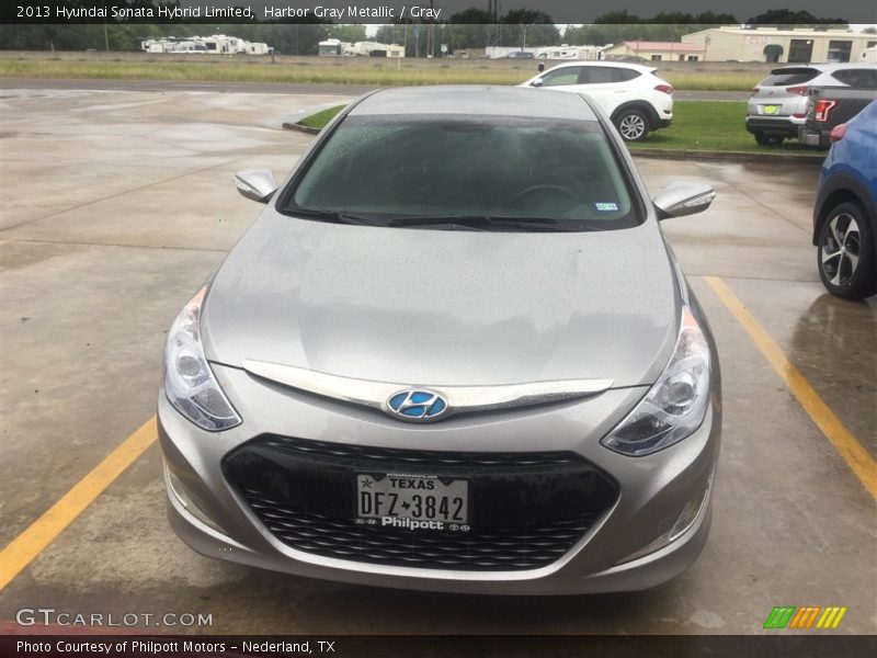 Harbor Gray Metallic / Gray 2013 Hyundai Sonata Hybrid Limited