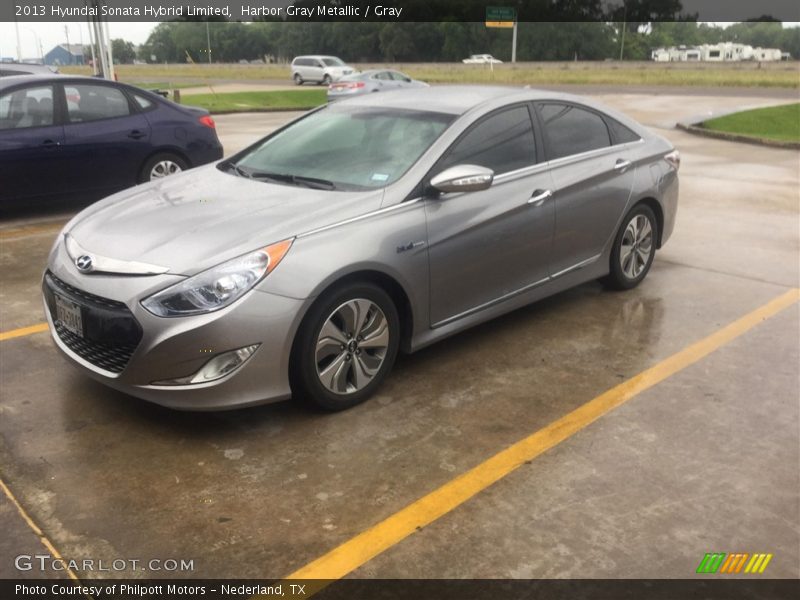 Harbor Gray Metallic / Gray 2013 Hyundai Sonata Hybrid Limited
