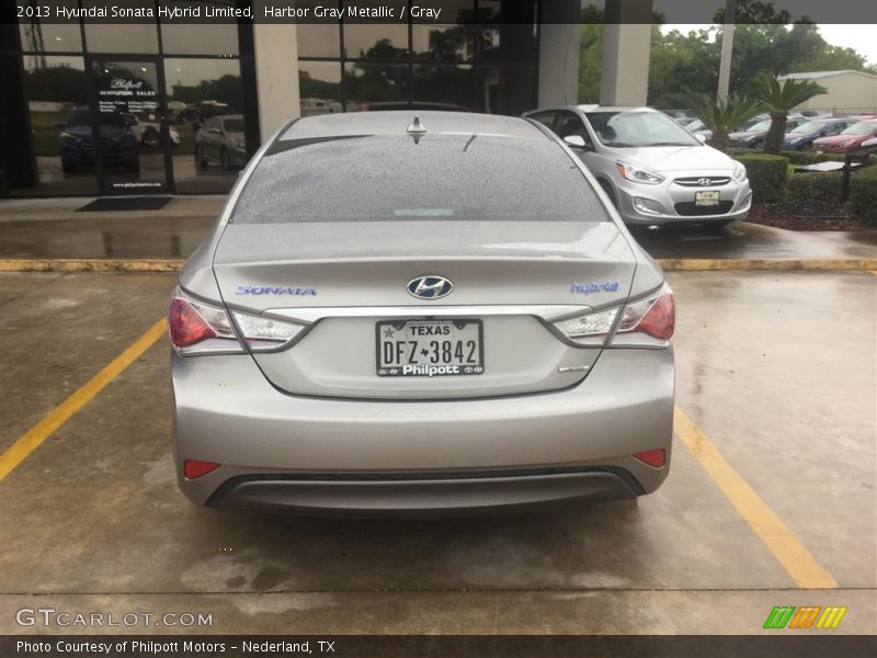Harbor Gray Metallic / Gray 2013 Hyundai Sonata Hybrid Limited