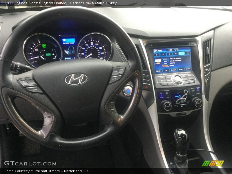 Harbor Gray Metallic / Gray 2013 Hyundai Sonata Hybrid Limited