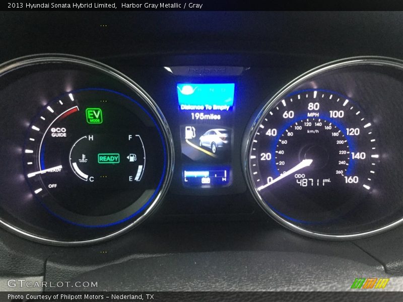 Harbor Gray Metallic / Gray 2013 Hyundai Sonata Hybrid Limited