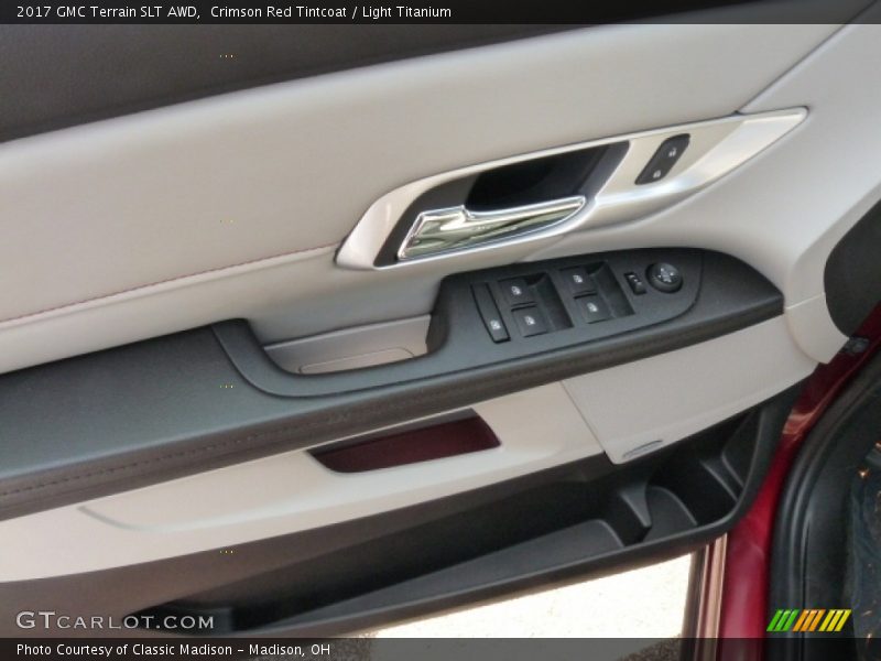 Crimson Red Tintcoat / Light Titanium 2017 GMC Terrain SLT AWD