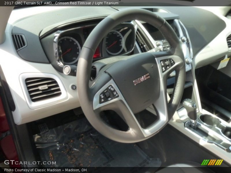 Crimson Red Tintcoat / Light Titanium 2017 GMC Terrain SLT AWD