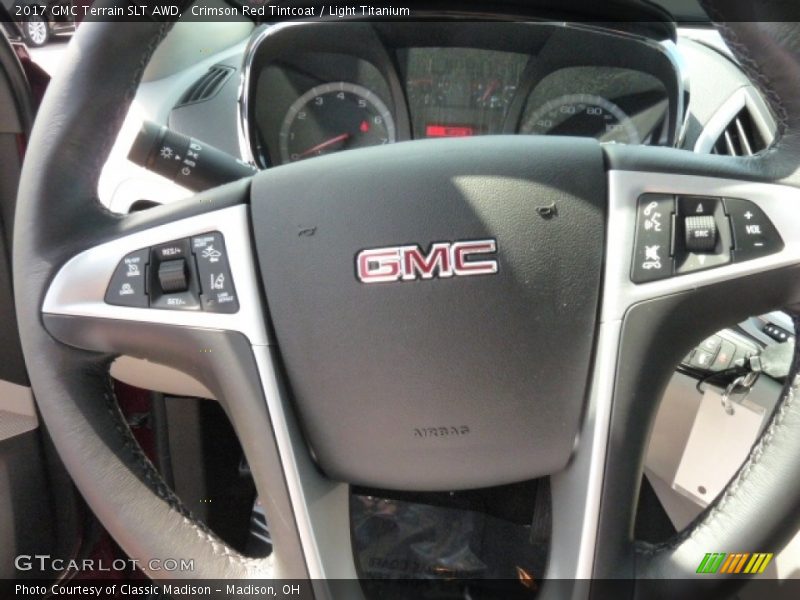 Crimson Red Tintcoat / Light Titanium 2017 GMC Terrain SLT AWD