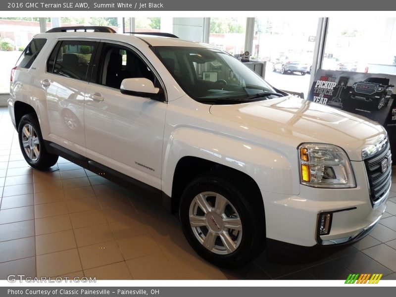 Summit White / Jet Black 2016 GMC Terrain SLE AWD