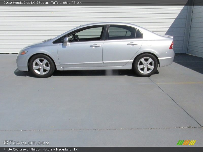 Taffeta White / Black 2010 Honda Civic LX-S Sedan