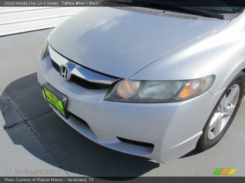 Taffeta White / Black 2010 Honda Civic LX-S Sedan