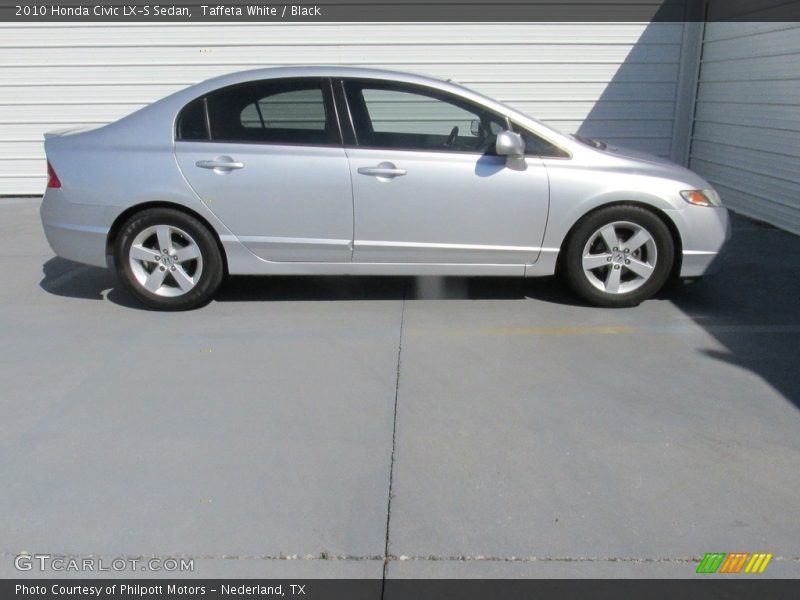 Taffeta White / Black 2010 Honda Civic LX-S Sedan
