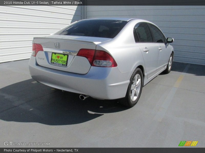 Taffeta White / Black 2010 Honda Civic LX-S Sedan