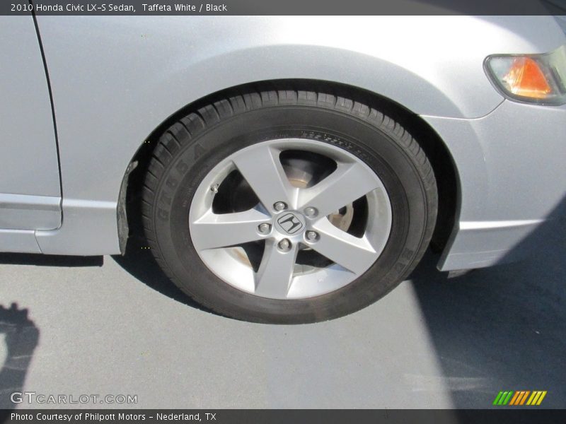 Taffeta White / Black 2010 Honda Civic LX-S Sedan